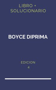 Solucionario Boyce Diprima 4 Edicion | PDF - Libro