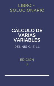 Solucionario Calculo De Varias Variables Dennis Zill 4 Edicion | PDF - Libro