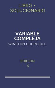 Solucionario Churchill Variable Compleja 5 Edicion | PDF - Libro